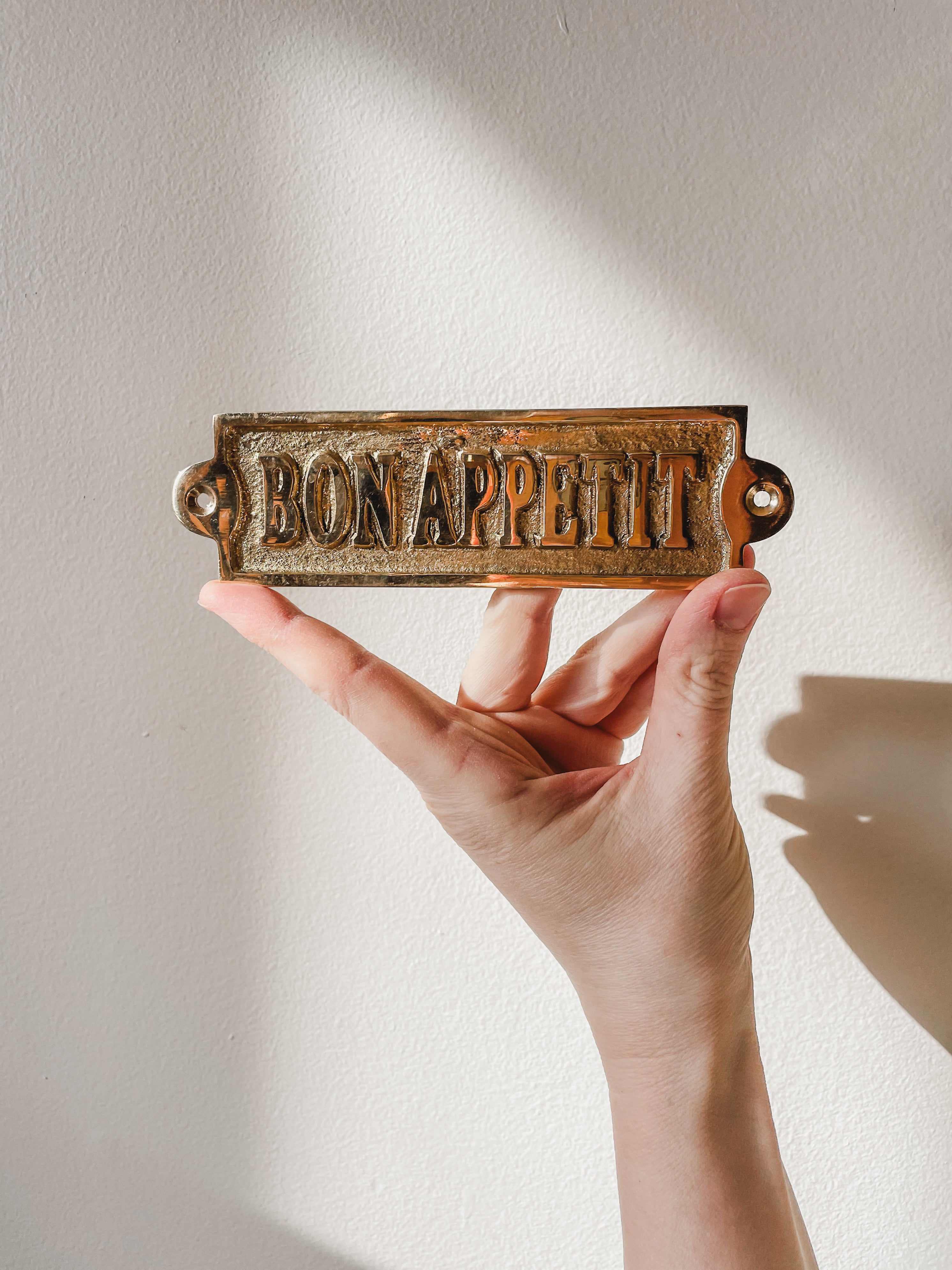 BRASS ‘BON APPETIT’ SIGN