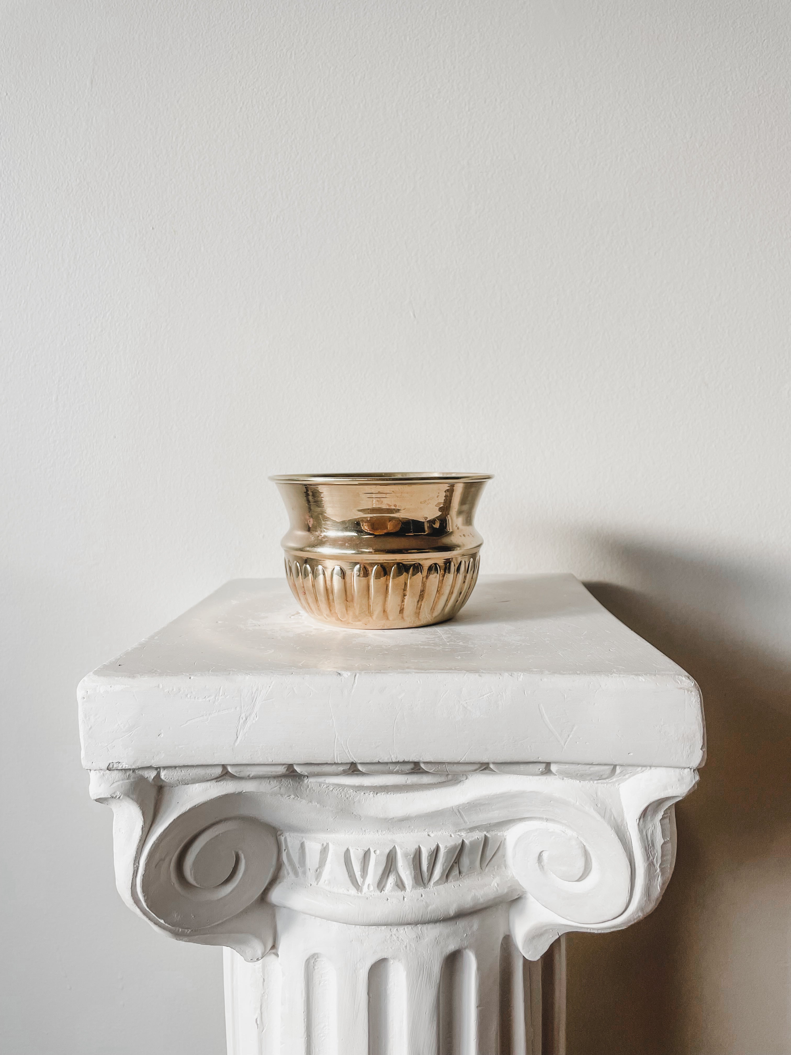 VINTAGE BRASS PLANTERS