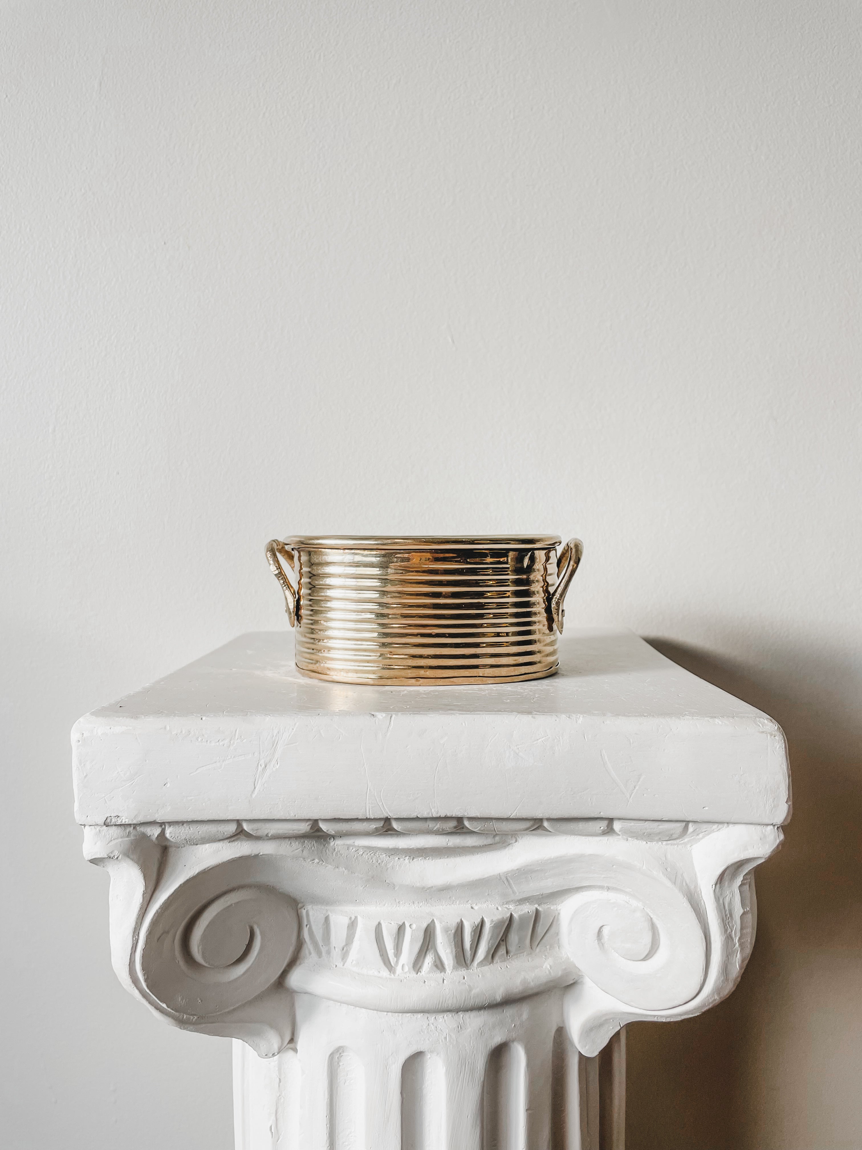 VINTAGE BRASS PLANTERS