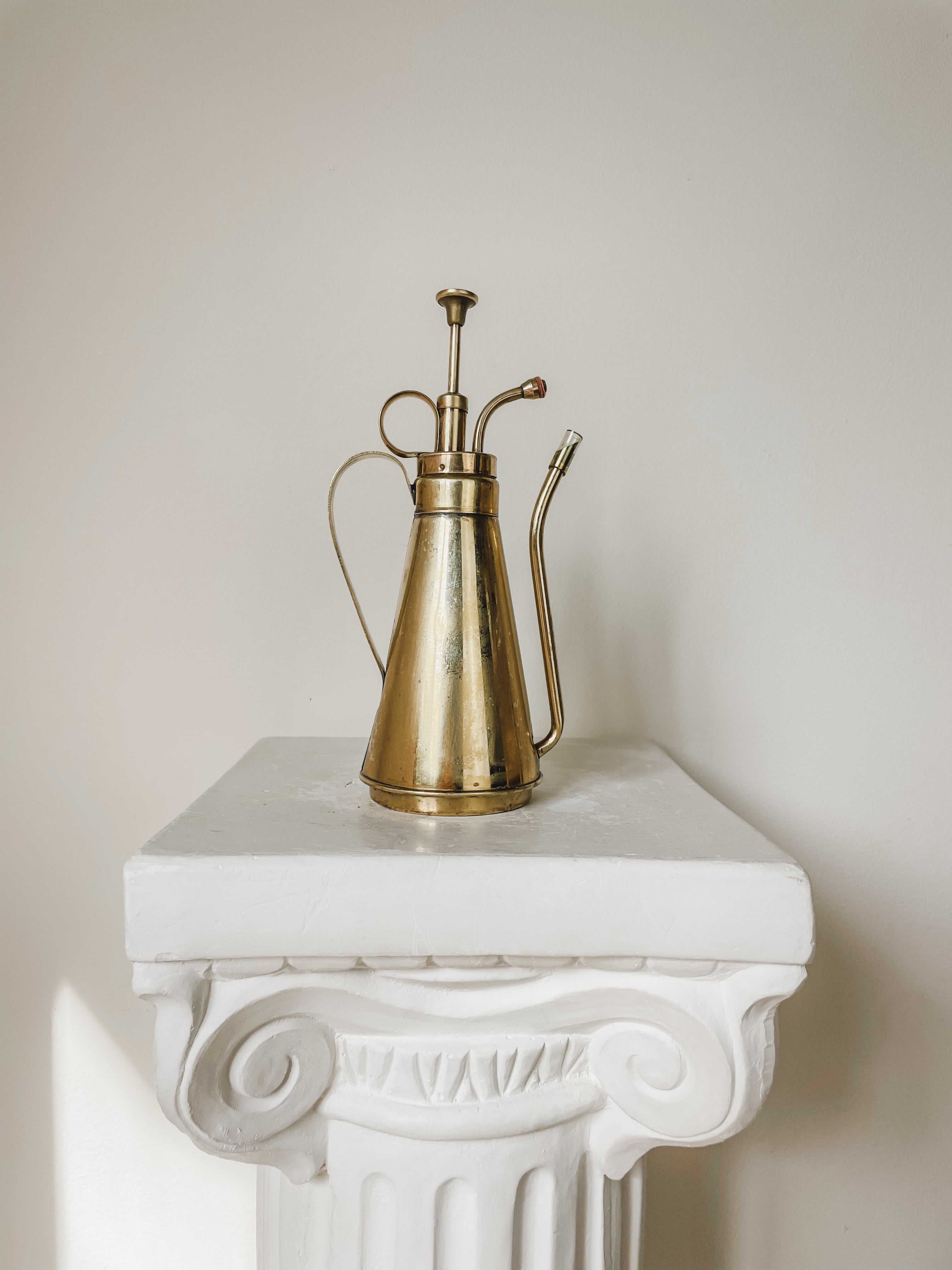 VINTAGE BRASS WATERING CAN