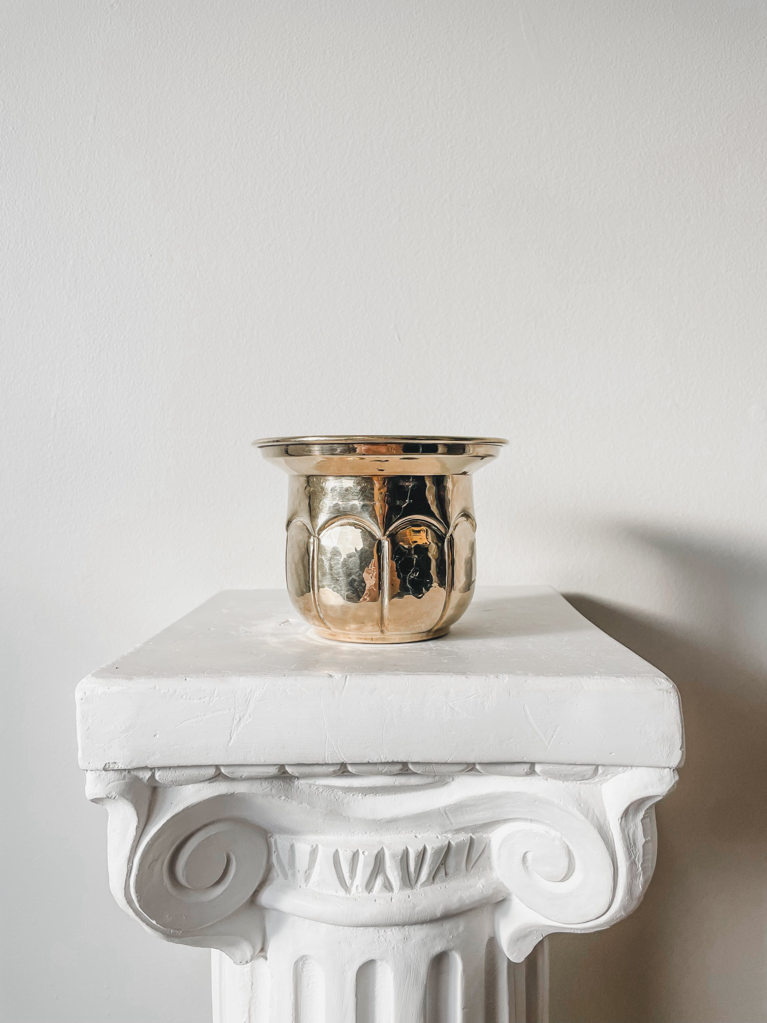 VINTAGE BRASS PLANTERS