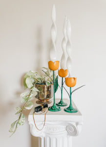 VINTAGE TULIP CANDLESTICK HOLDERS