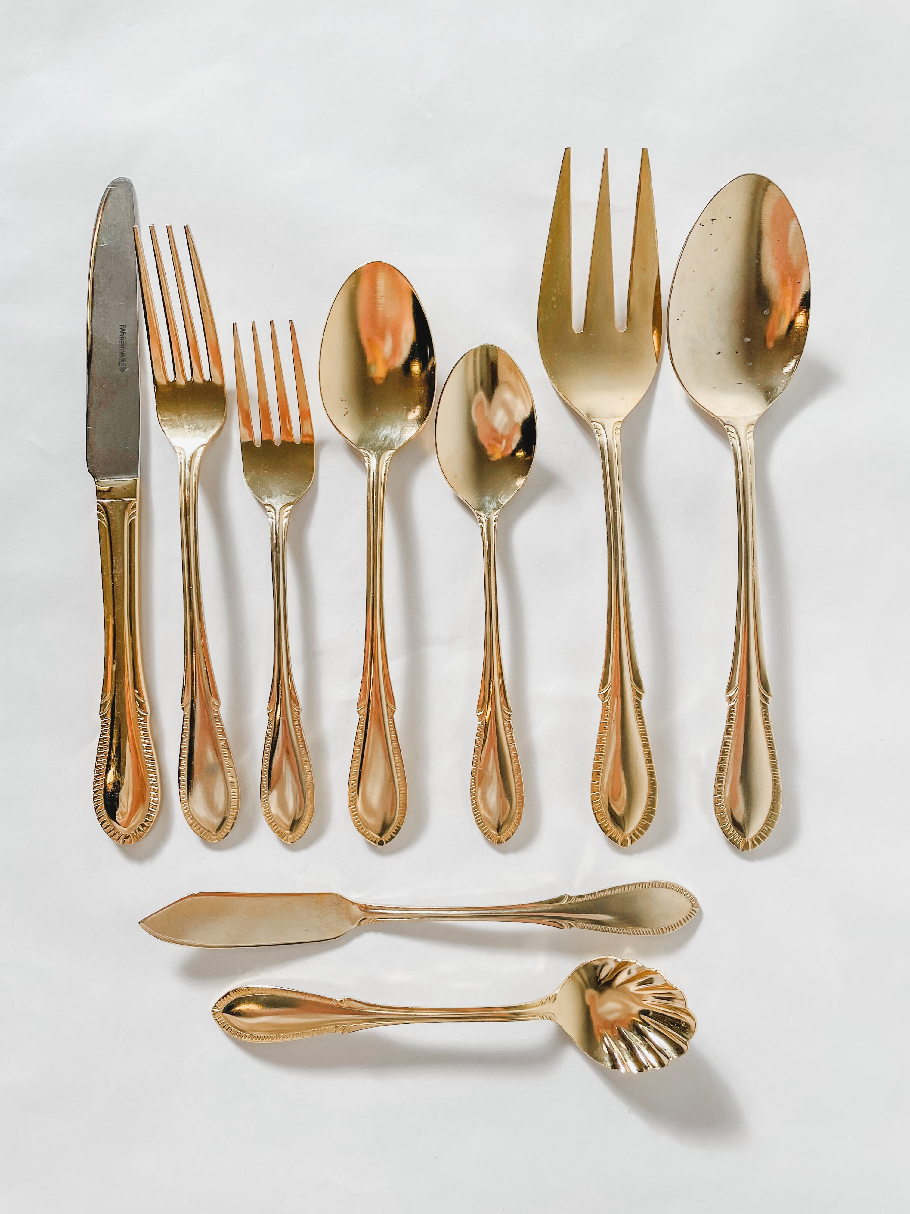 VINTAGE FARBERWARE ‘BREEZE GOLD’ FLATWARE