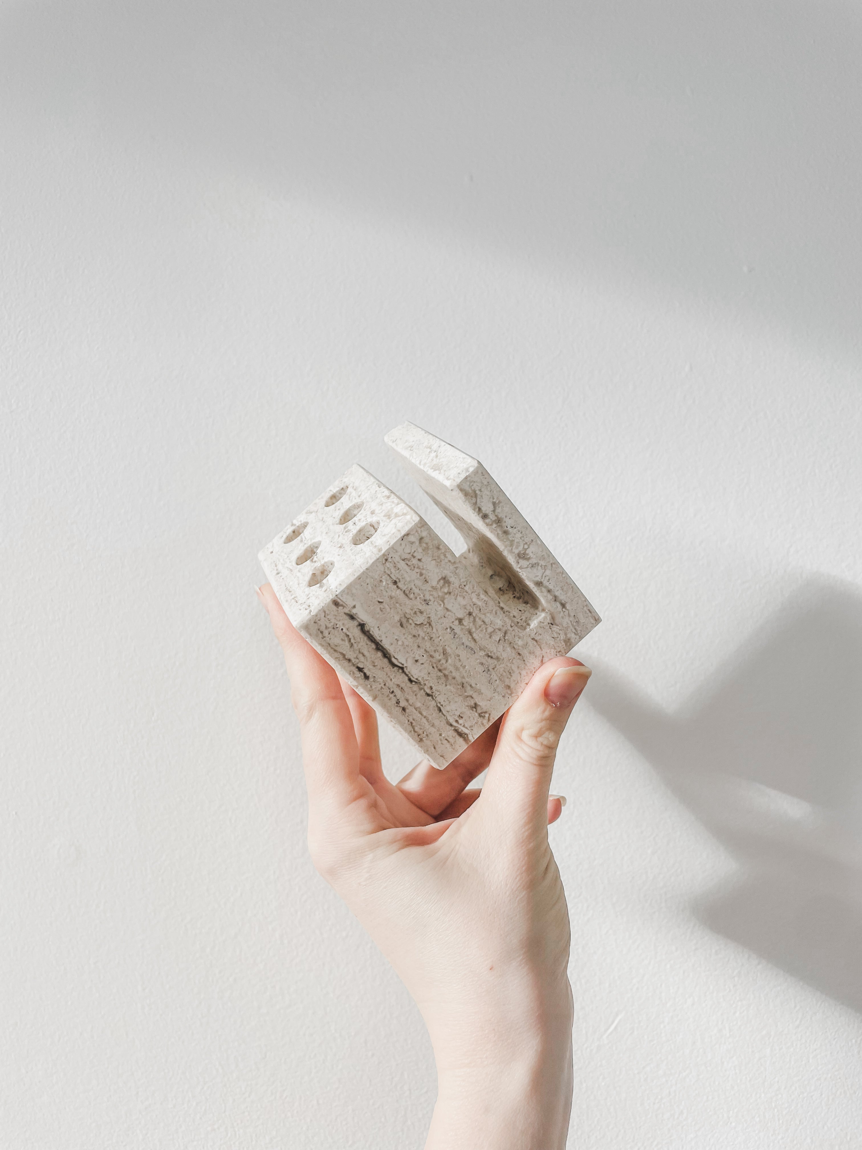 TRAVERTINE DESK ORGANIZER