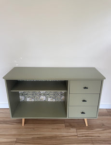 REFINISHED MID CENTURY CABINET
