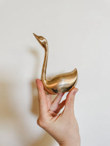 VINTAGE BRASS SWANS