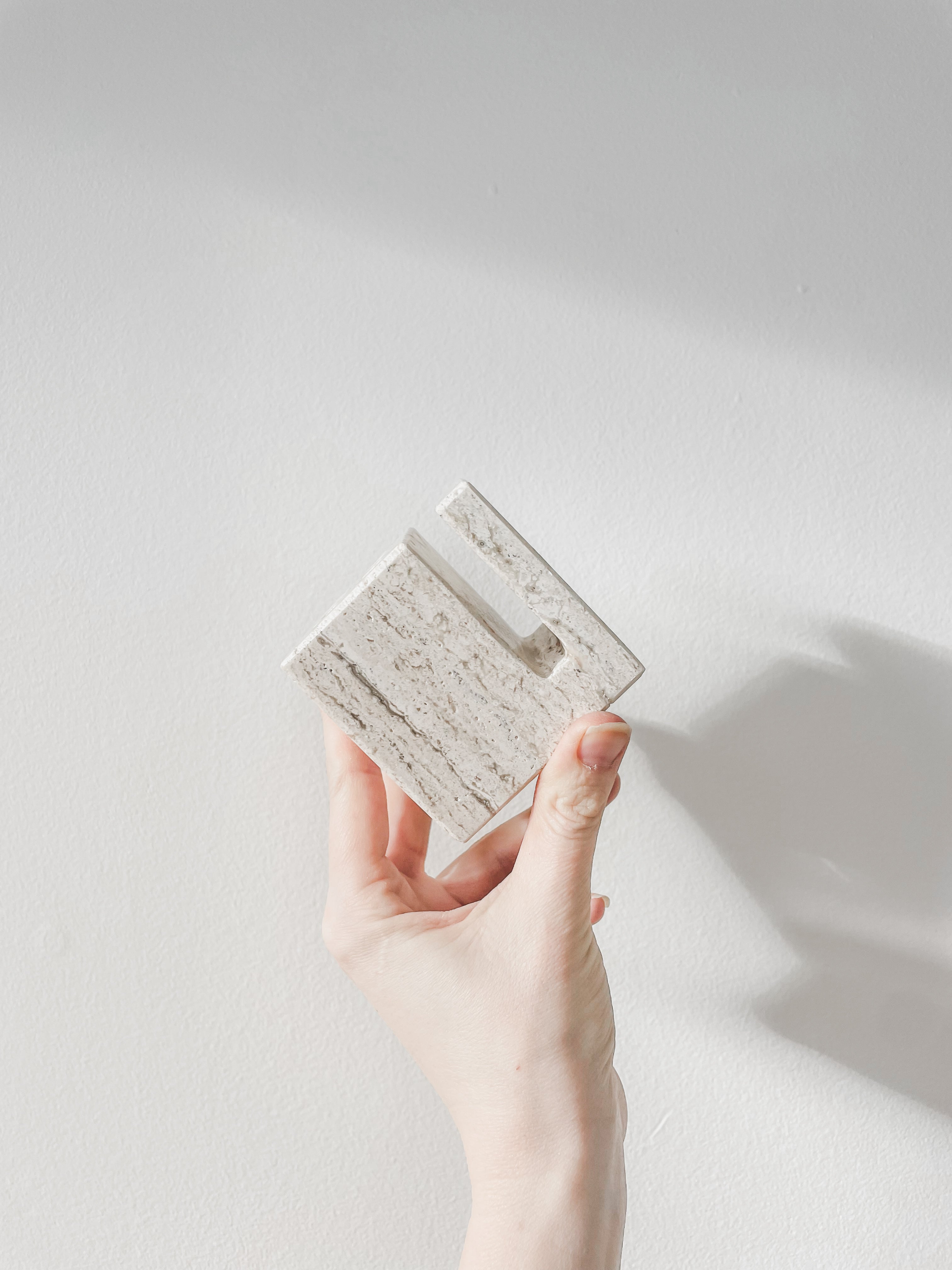 TRAVERTINE DESK ORGANIZER