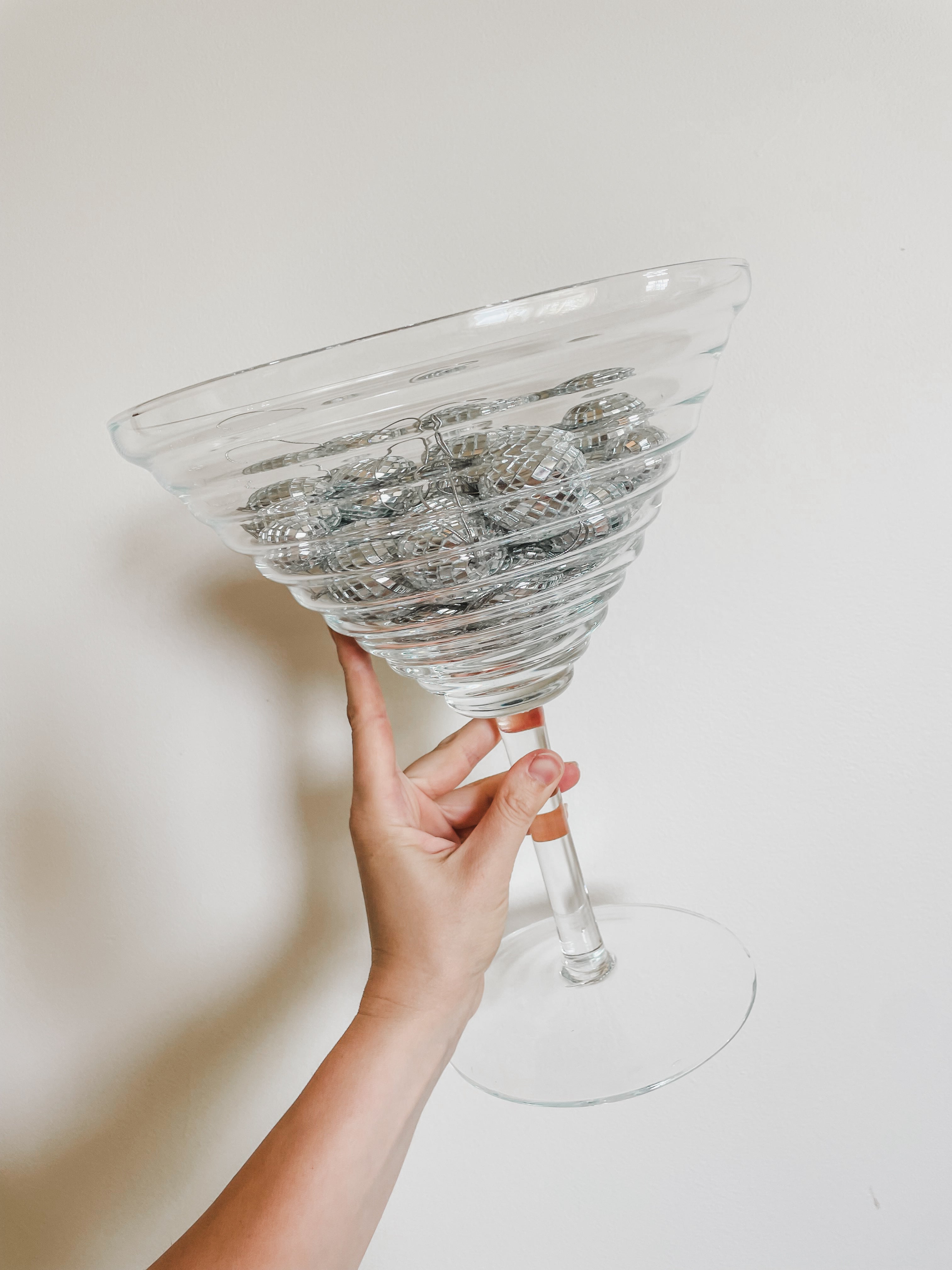 VINTAGE POP ART MARTINI GLASS