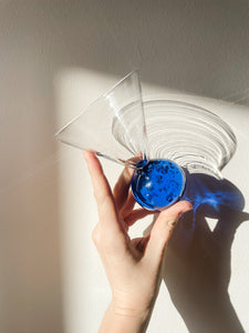 BUBBLE BALL BASE MARTINI GLASSES