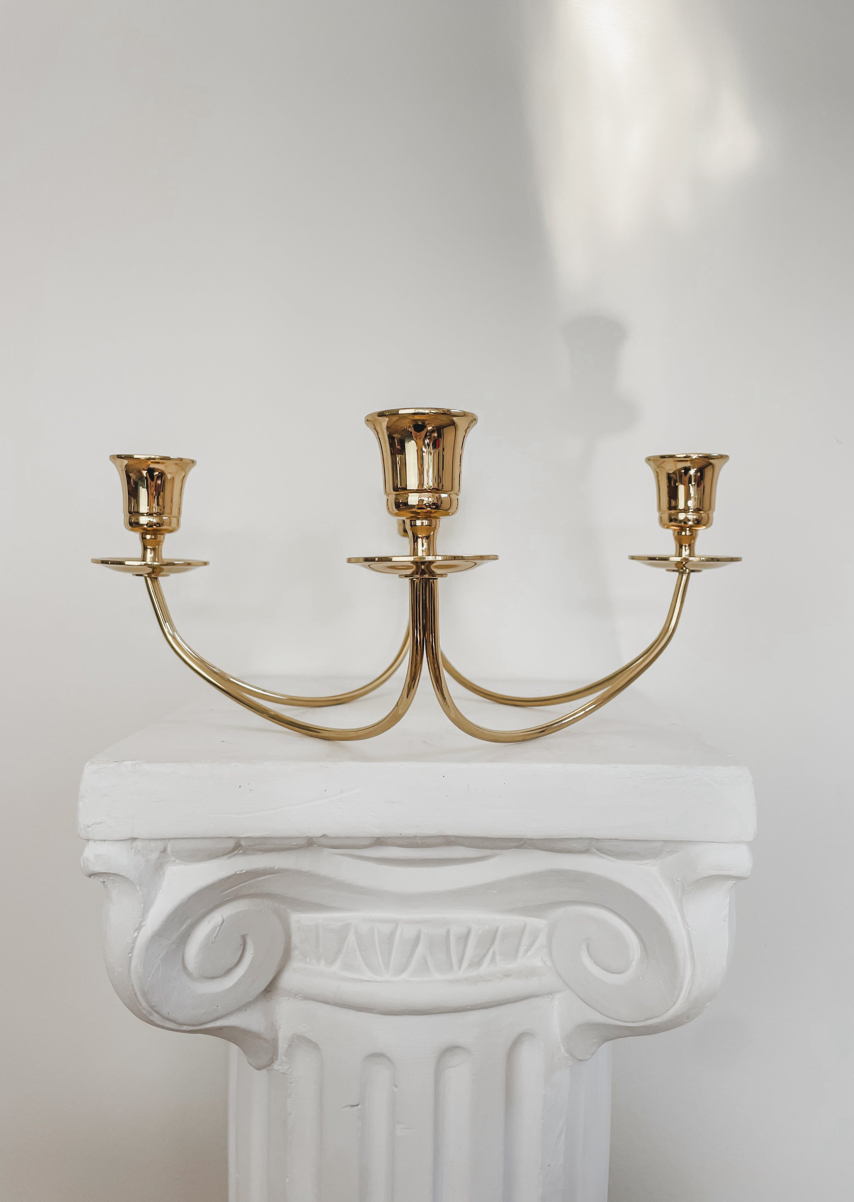 VINTAGE BRASS CANDELABRA