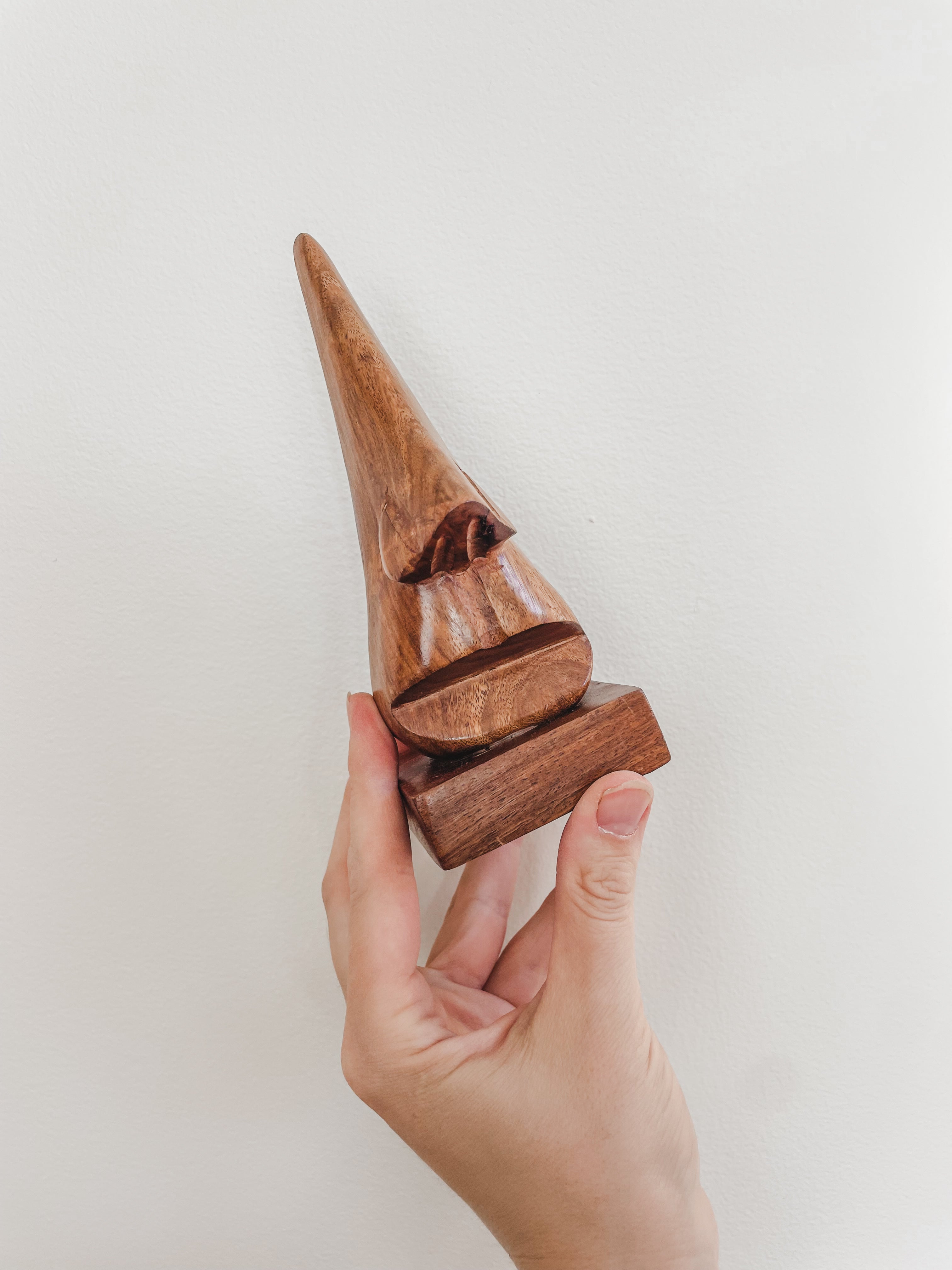 MID CENTURY STYLE WOOD EYEGLASS STAND