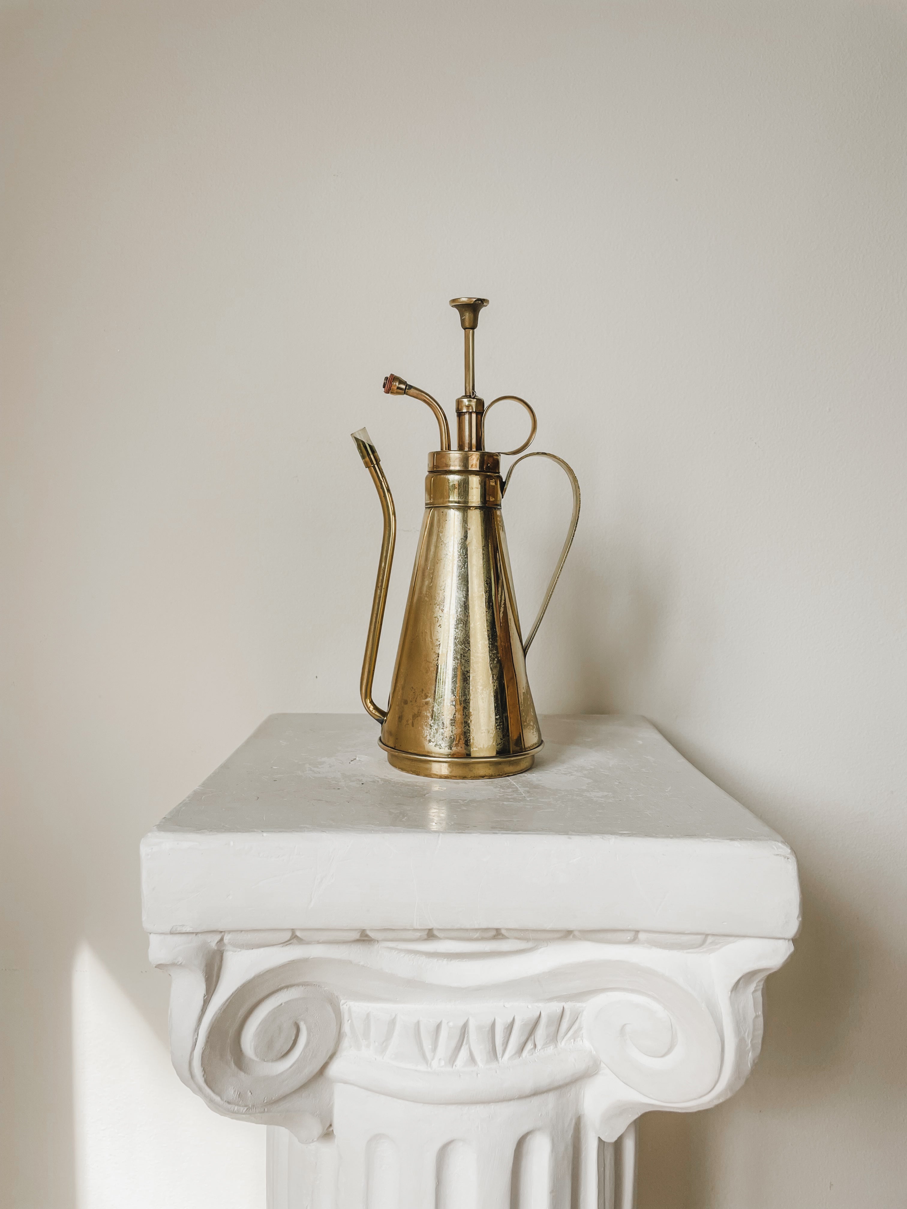 VINTAGE BRASS WATERING CAN