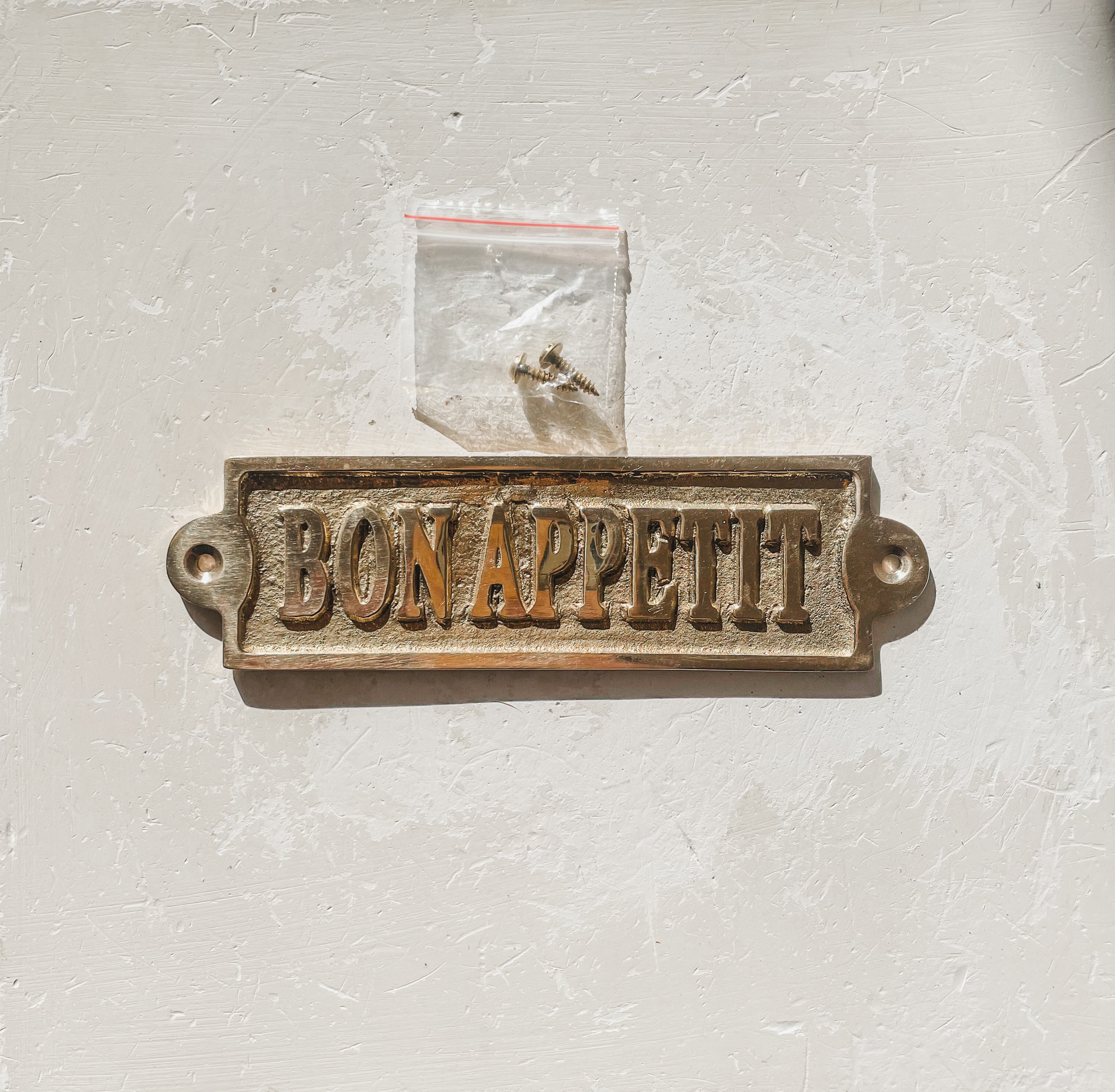 BRASS ‘BON APPETIT’ SIGN