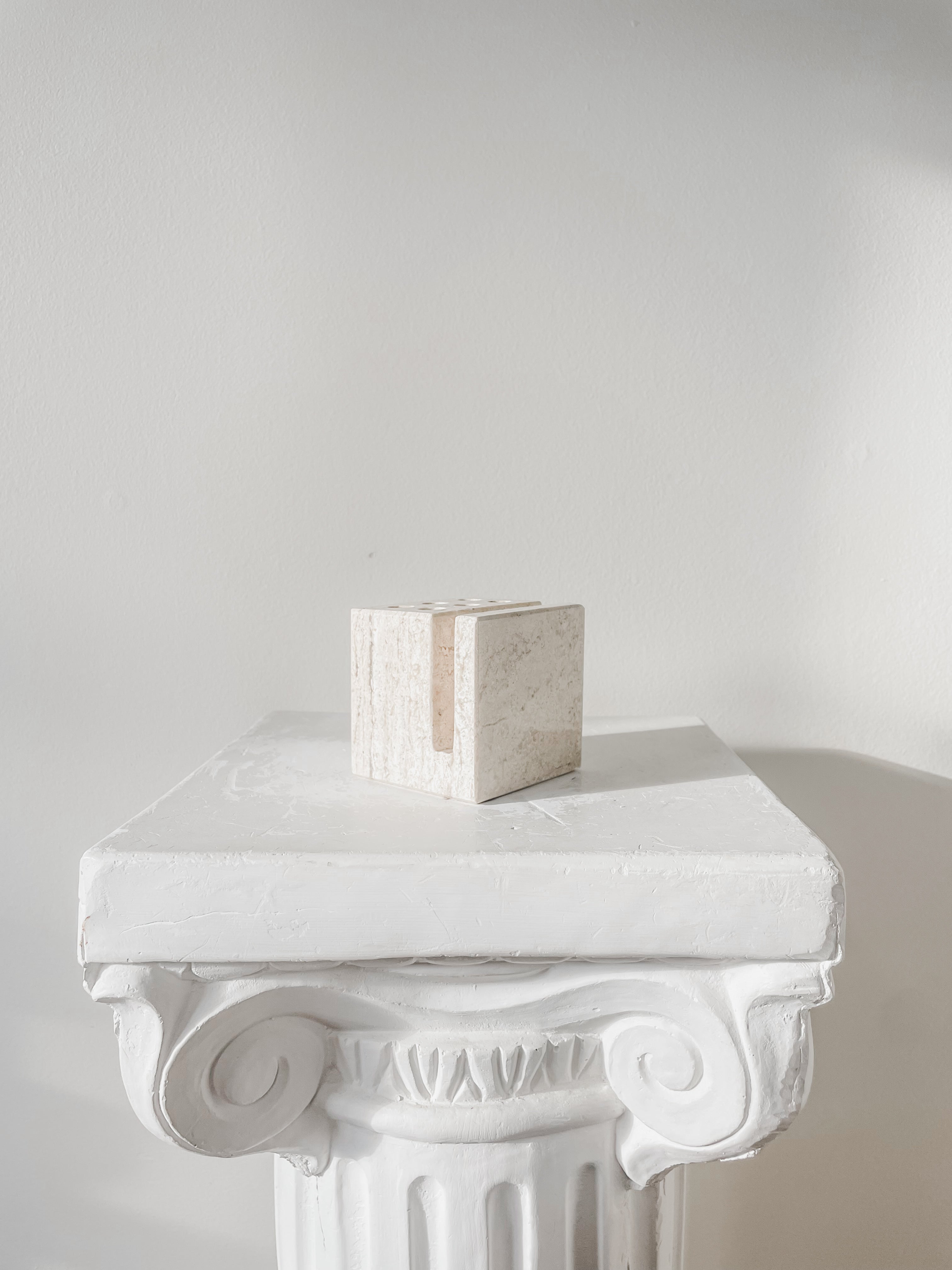 TRAVERTINE DESK ORGANIZER
