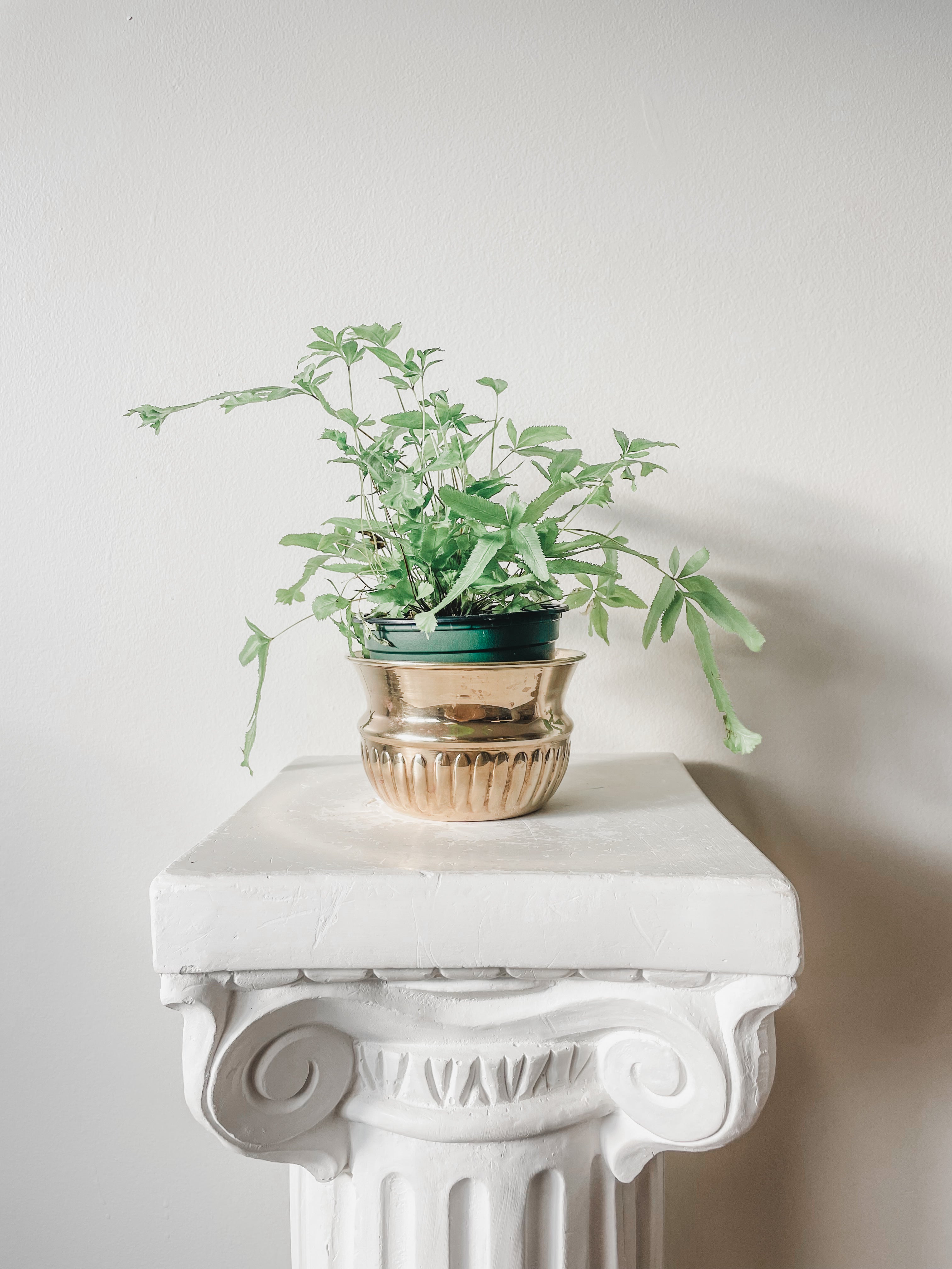 VINTAGE BRASS PLANTERS