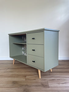 REFINISHED MID CENTURY CABINET