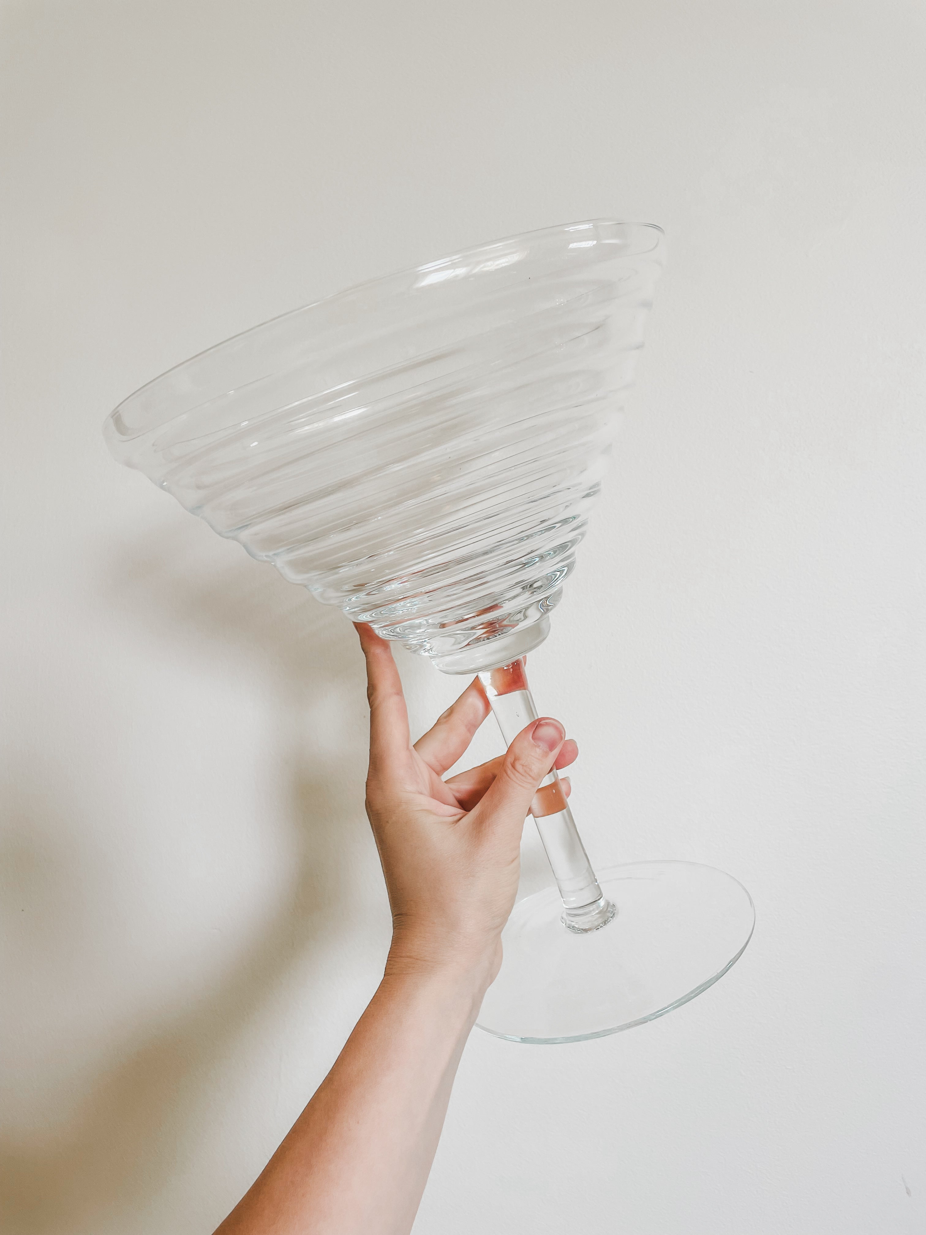 VINTAGE POP ART MARTINI GLASS