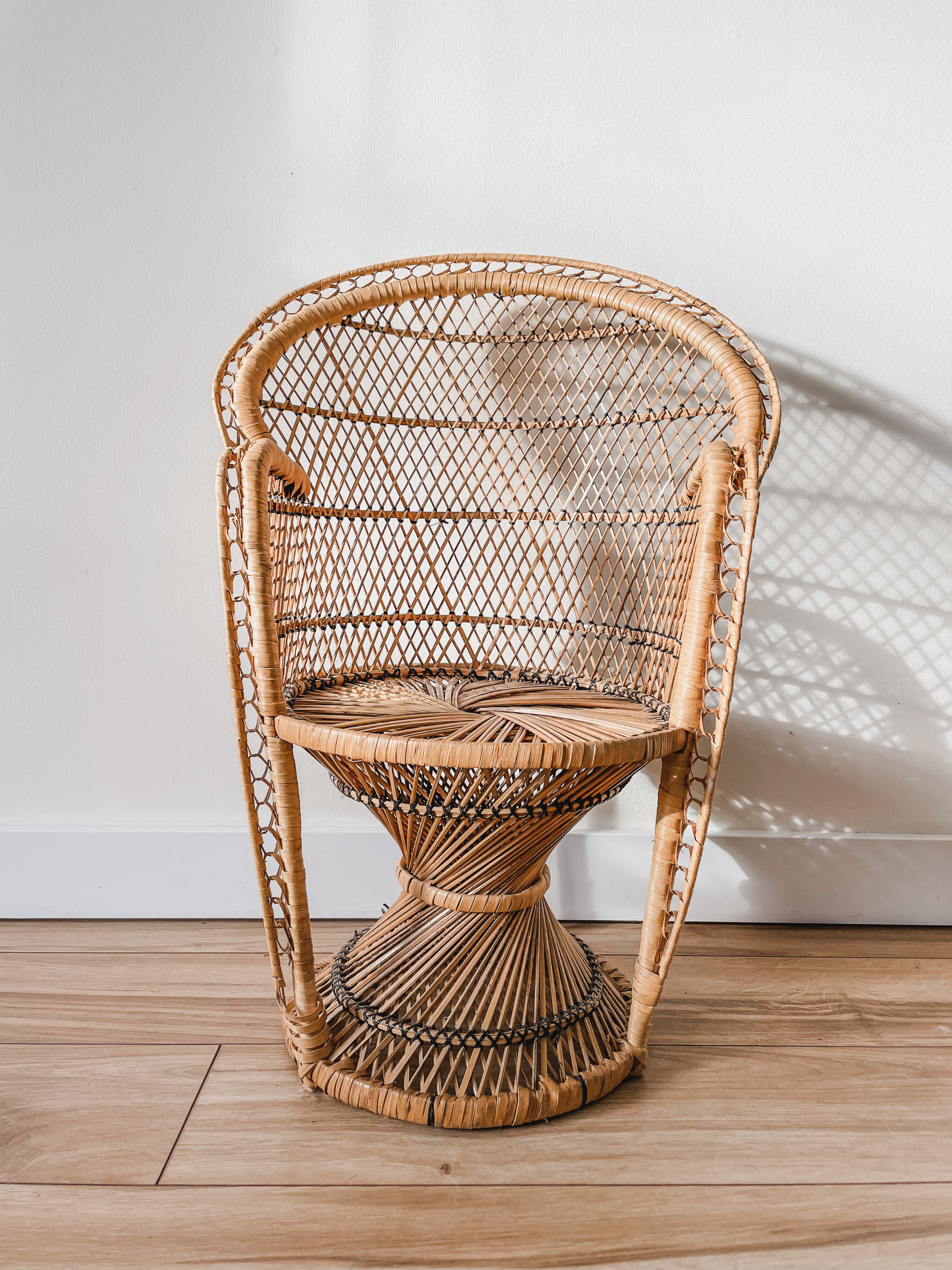 CHILD SIZE PEACOCK CHAIR