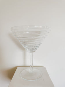 VINTAGE POP ART MARTINI GLASS
