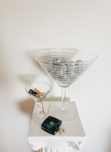 VINTAGE POP ART MARTINI GLASS