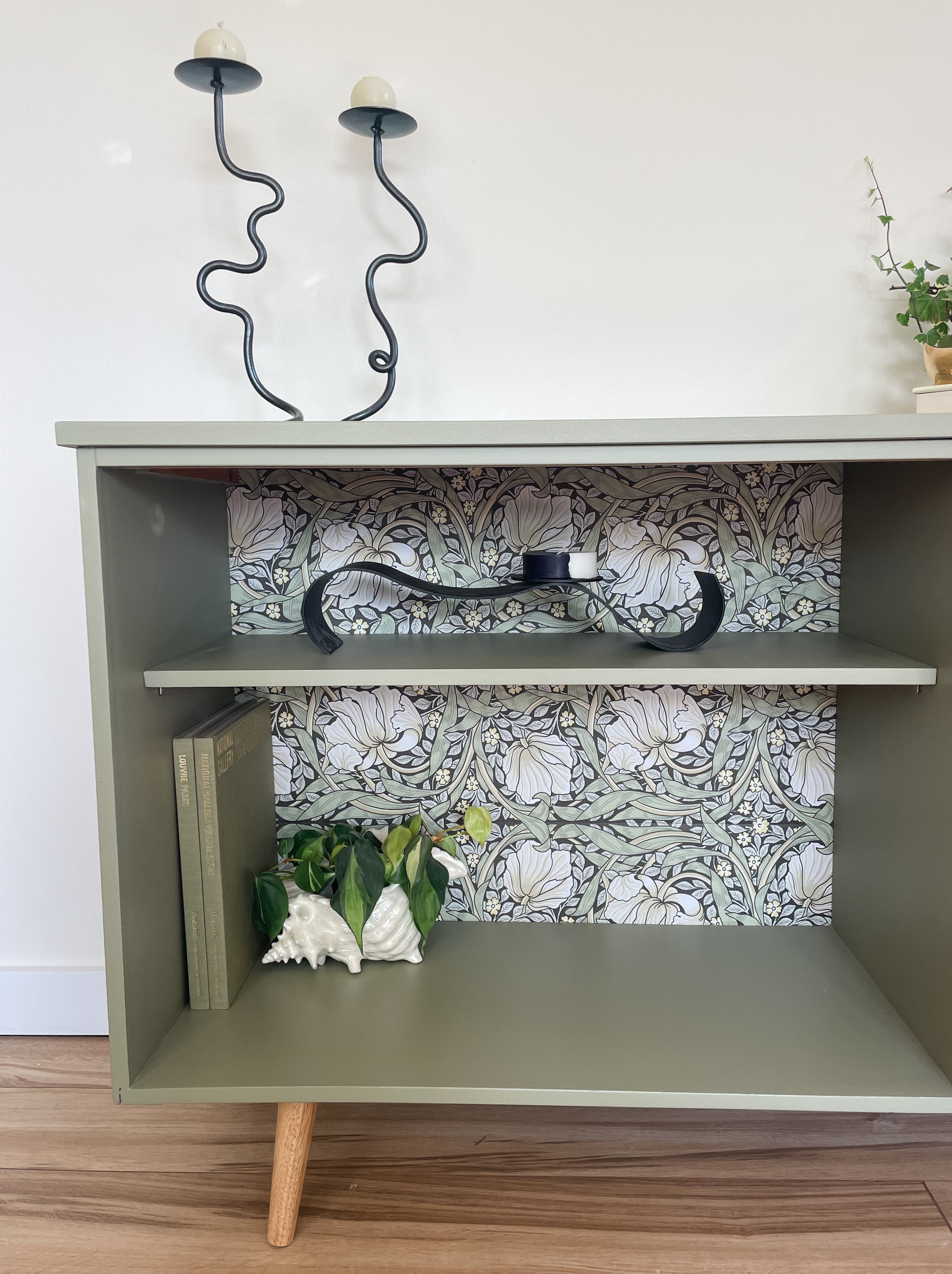 REFINISHED MID CENTURY CABINET