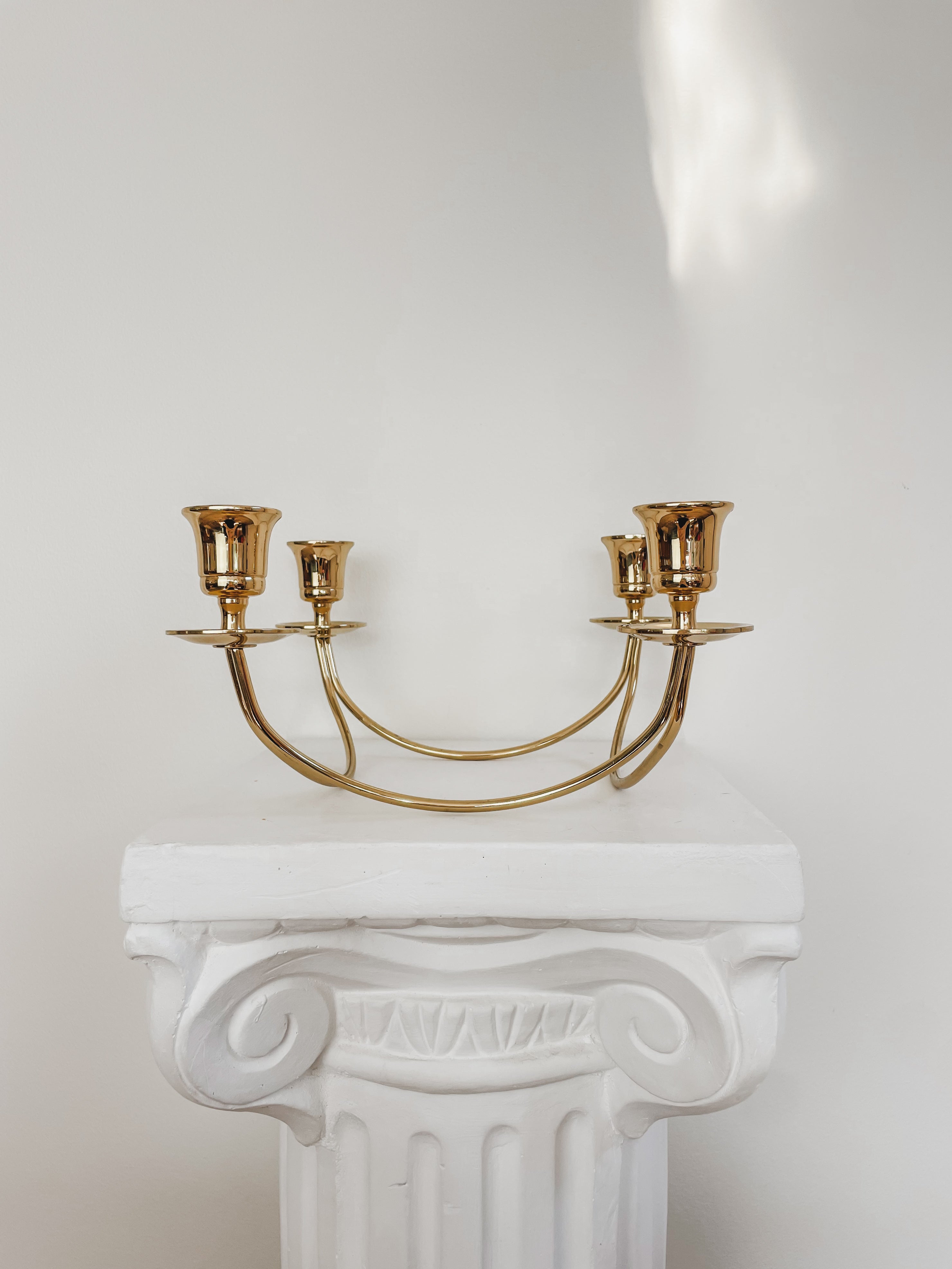 VINTAGE BRASS CANDELABRA