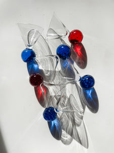 BUBBLE BALL BASE MARTINI GLASSES