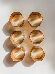 VINTAGE BRASS NAPKIN RINGS