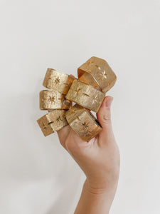 VINTAGE BRASS NAPKIN RINGS