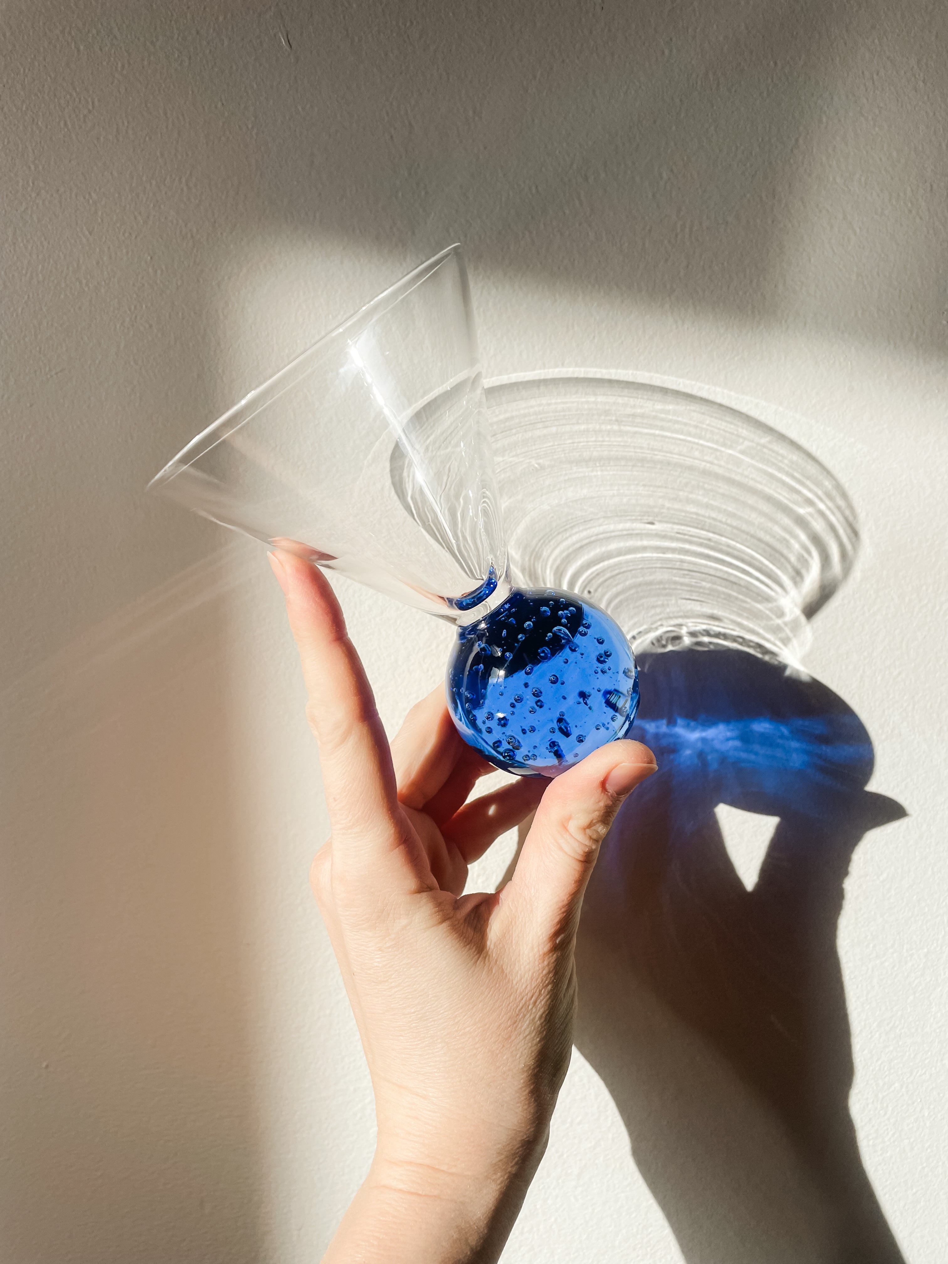 BUBBLE BALL BASE MARTINI GLASSES