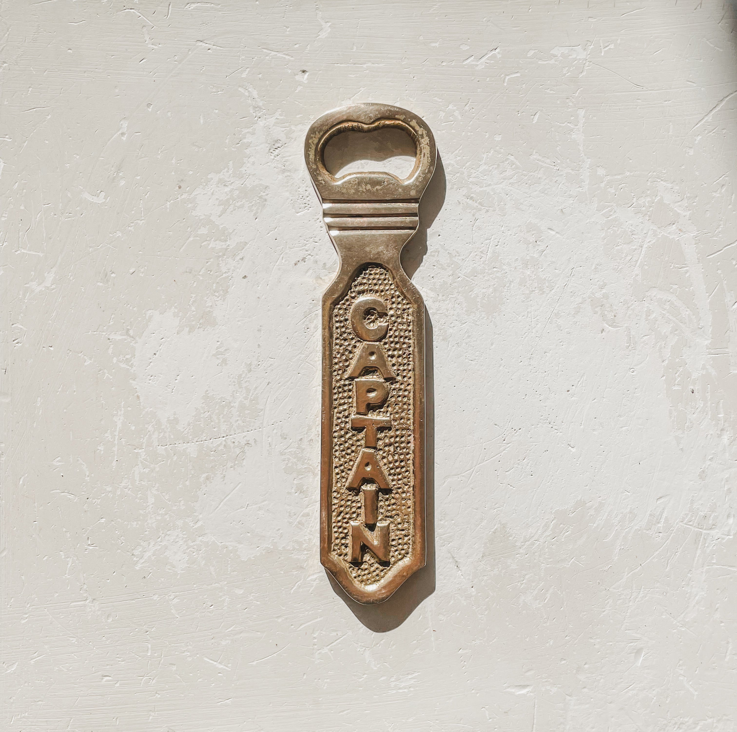 VINTAGE BRASS ‘CAPTAIN’ BOTTLE OPENER