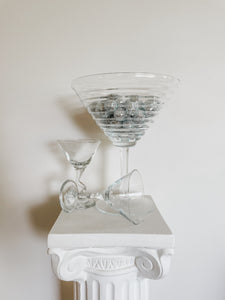 VINTAGE POP ART MARTINI GLASS