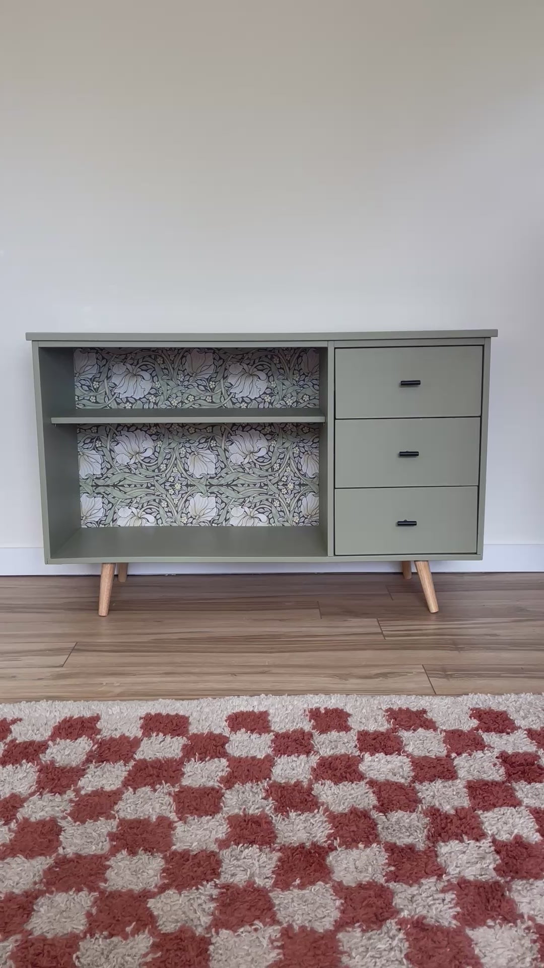 REFINISHED MID CENTURY CABINET