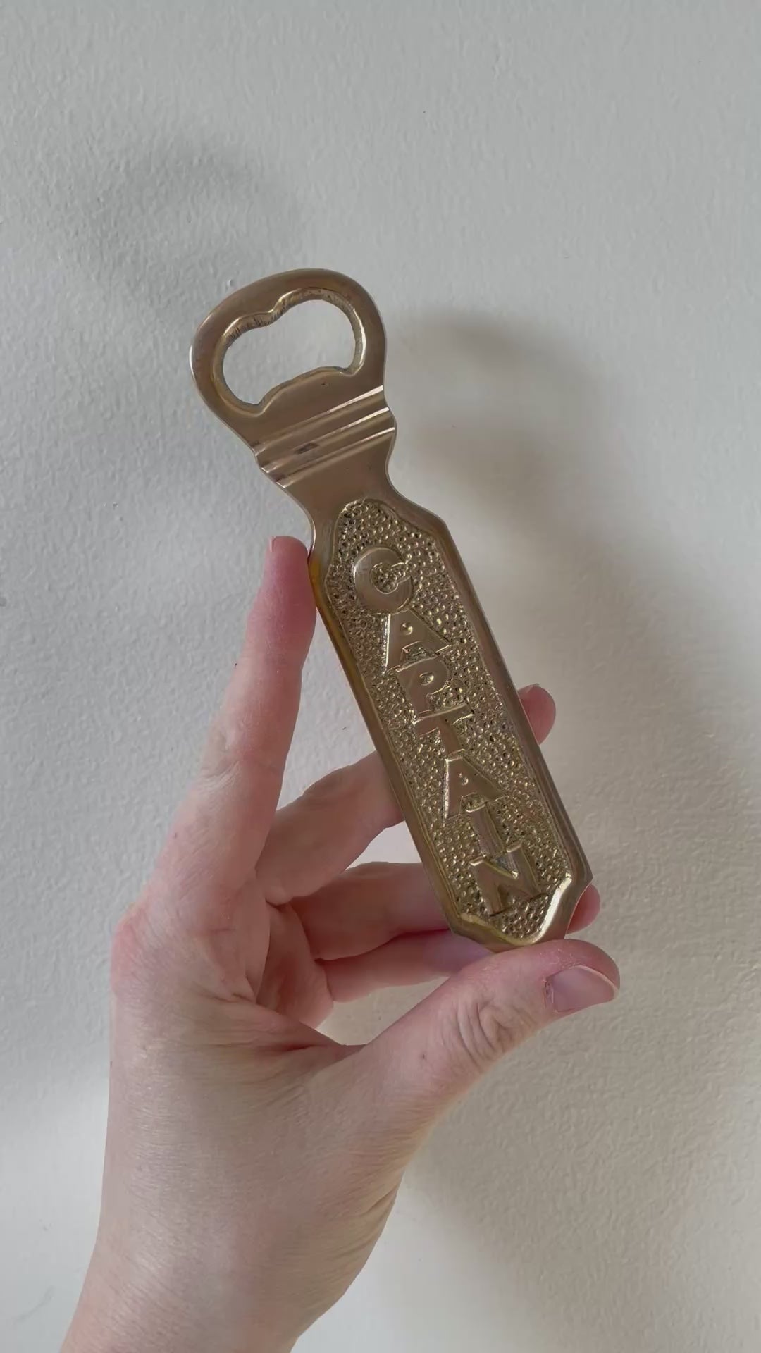 VINTAGE BRASS ‘CAPTAIN’ BOTTLE OPENER
